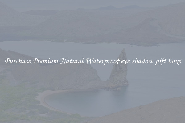 Purchase Premium Natural Waterproof eye shadow gift boxe