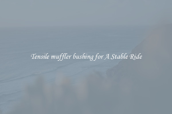 Tensile muffler bushing for A Stable Ride