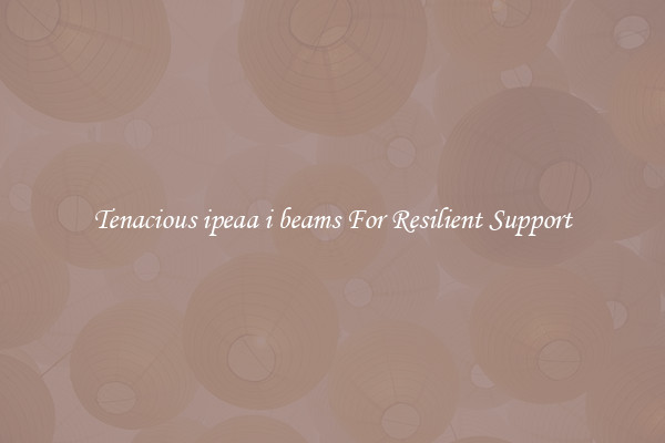 Tenacious ipeaa i beams For Resilient Support